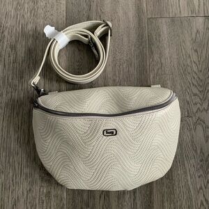 Lug- Tumble Satin Luxe VL Belt Bag- Pebble